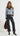 LUCILLE Waxed Wide Leg Pants - Black