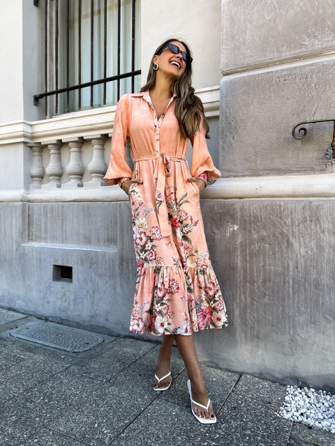 DYLAN Floral Midi Dress