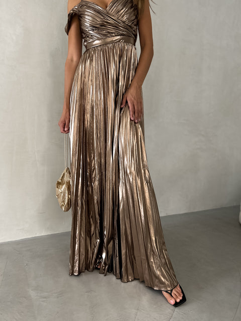 OAKLYN Pleat Maxi - Bronze