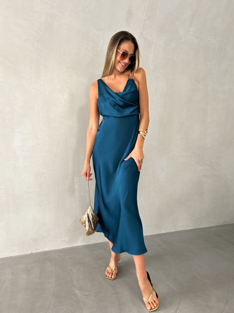 RORY Midi Dress - Teal