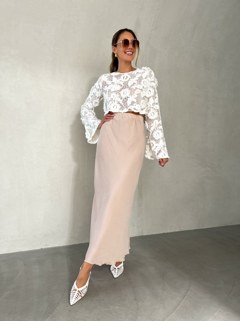 CHLOE Crochet Top - Off White