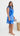 GEORGIE Mini Dress - Blue Floral