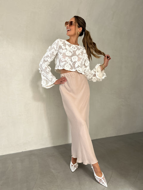 CHLOE Crochet Top - Off White