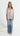 GIA Sequin Lace Tee - Off White/Blue