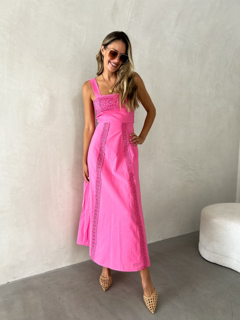 RAYA Crochet Midi - Pink