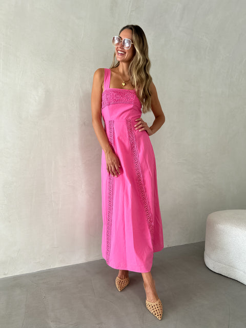 RAYA Crochet Midi - Pink