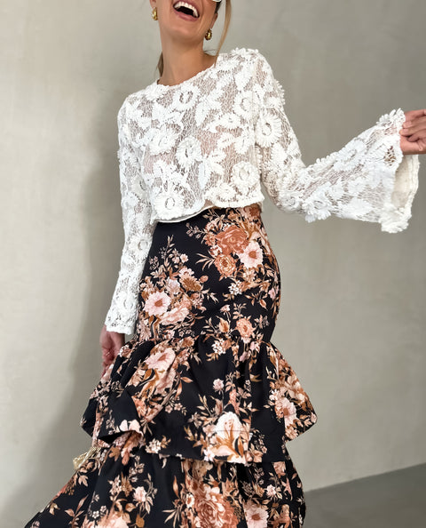 CHLOE Crochet Top - Off White