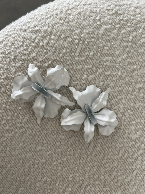 COCO Floral Earrings - White