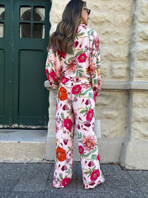 CLAIRE Tailored Pants - Floral