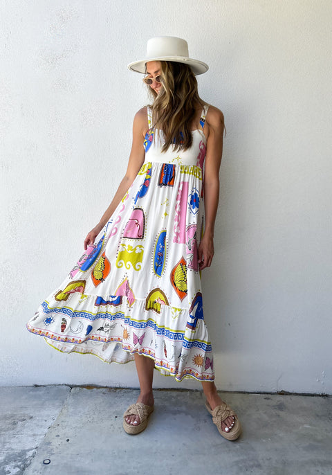 NERIZE Pocketed Maxi - White/Print