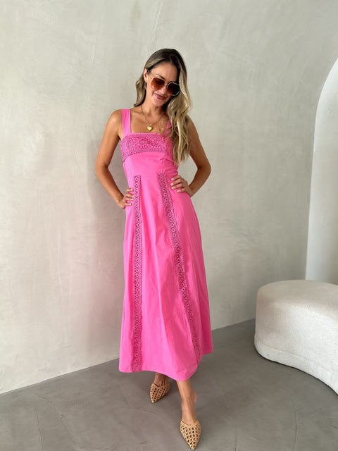 RAYA Crochet Midi - Pink