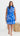 GEORGIE Mini Dress - Blue Floral