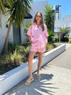 RAWSON Linen Shorts - Pink