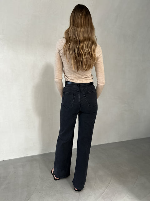 MURPHY Asymmetrical Knit Top - Oatmeal