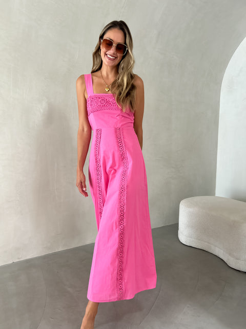 RAYA Crochet Midi - Pink