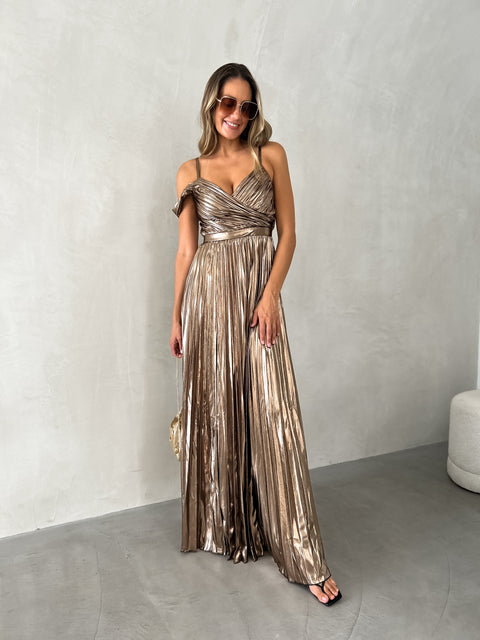 OAKLYN Pleat Maxi - Bronze