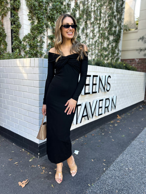 JULIA Knit Midi - Black