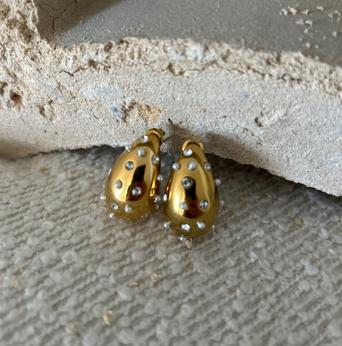 DOTTIE Teardrop Earrings - 18K Gold Plated