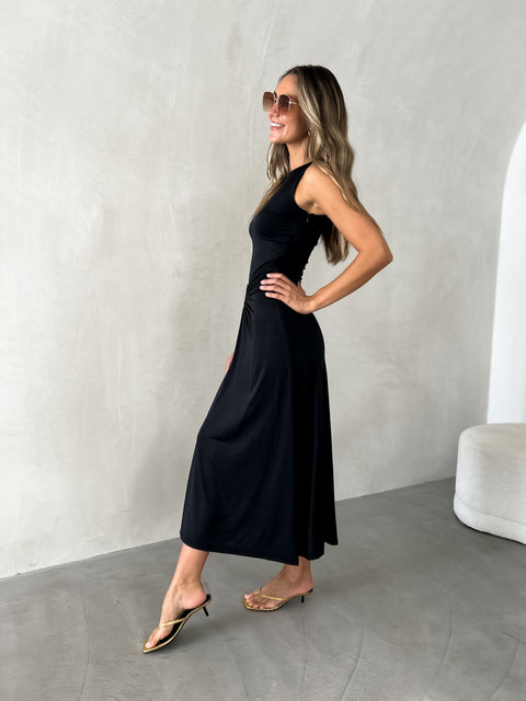 MORRIS Midi Dress - Black