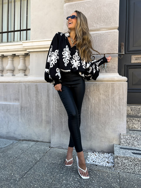 QUINN Balloon Sleeve Blouse - ROMA