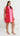 HOPE Scalloped Mini Dress - Pink/Red