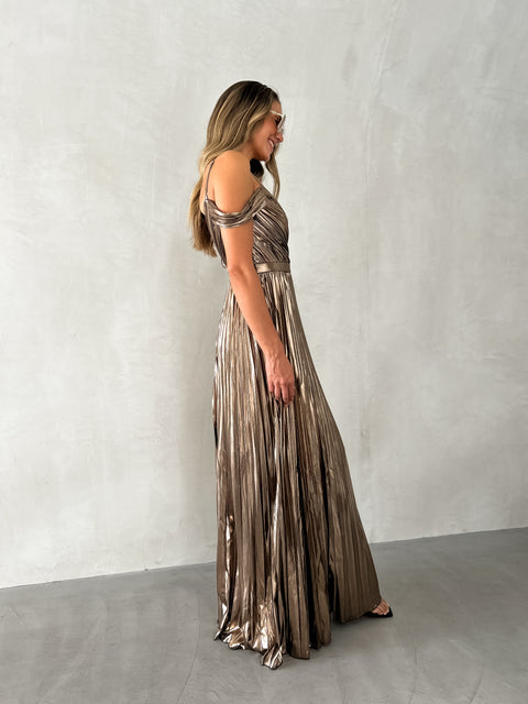 OAKLYN Pleat Maxi - Bronze