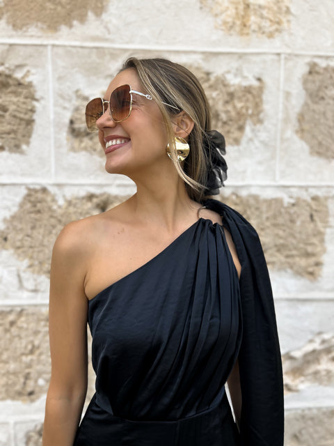 WINSLOW Draped Jumpsuit - Black