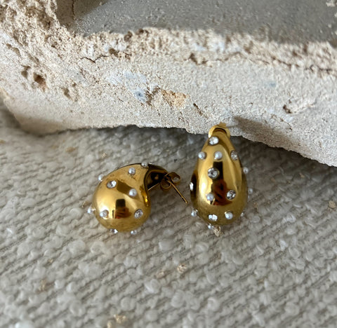 DOTTIE Teardrop Earrings - 18K Gold Plated
