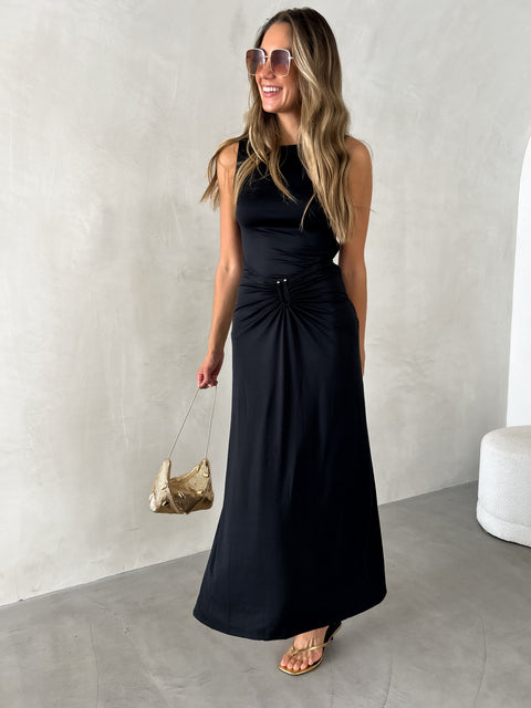 MORRIS Midi Dress - Black