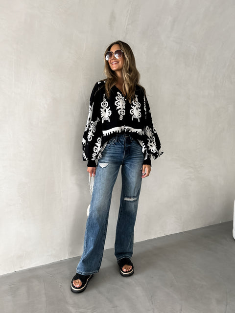 QUINN Balloon Sleeve Blouse - ROMA