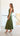 EVA Satin Maxi Dress - Olive