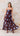 EVER Mesh Maxi Dress - Choc/Blue Polka