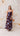EVER Mesh Maxi Dress - Choc/Blue Polka