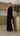 CATHERINE Drape Gown - Black