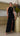 CATHERINE Drape Gown - Black