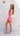 TYLER Linen Mini Dress - Pink/Orange - Out With Audrey