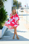MAGNOLIA Dress - Red/Pink