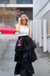 NICOLE Tulle Maxi Skirt - Black
