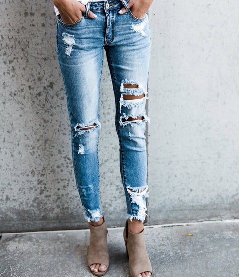 HOPE Distressed Denim Jeans