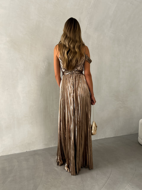 OAKLYN Pleat Maxi - Bronze