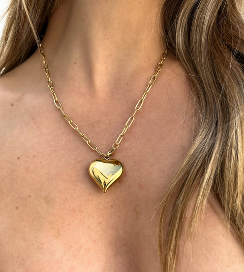 SOFIA Heart Necklace - 18K Gold Plated