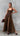LUCILLE Shirred Maxi Dress - Chocolate