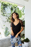 HOLLY Lace Top - Black