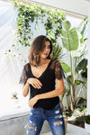 HOLLY Lace Top - Black