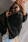 ASHTON Embroidered Lace Top - Black (Pre-order)