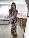 REIGN Maxi Dress - Zebra