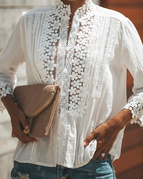 SIENNA Crochet Top - White