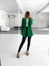 AMELIA Tweed Emerald Blazer