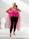 BARBI Tulle Top - Hot Pink