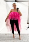 BARBI Tulle Top - Hot Pink